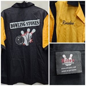 Hilton Bowling Retro 'Roadie' Bowling Stones Vintage Shirt Medium Mens Unisex